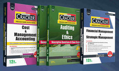 Taxmann Cracker Combo Papers 4 to 6 (CMA, Auditing, and FM SM) Set of 3 Books for CA Inter