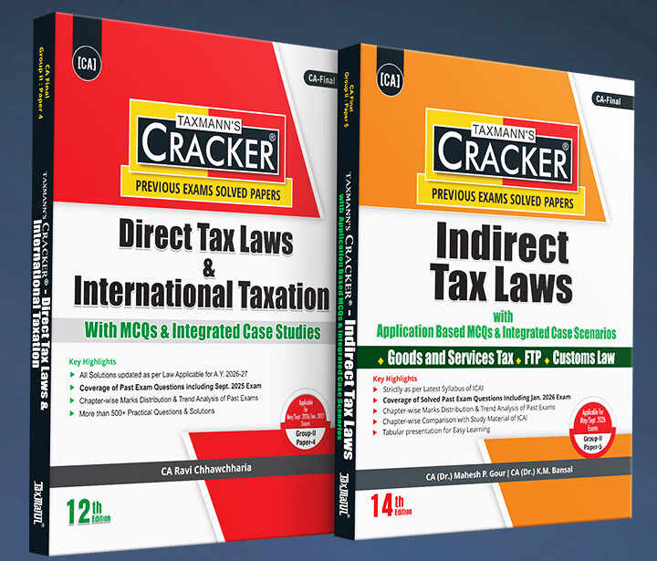 Cracker Combo DT and IDT (Set of 2 Books) for CA Final by Taxmann