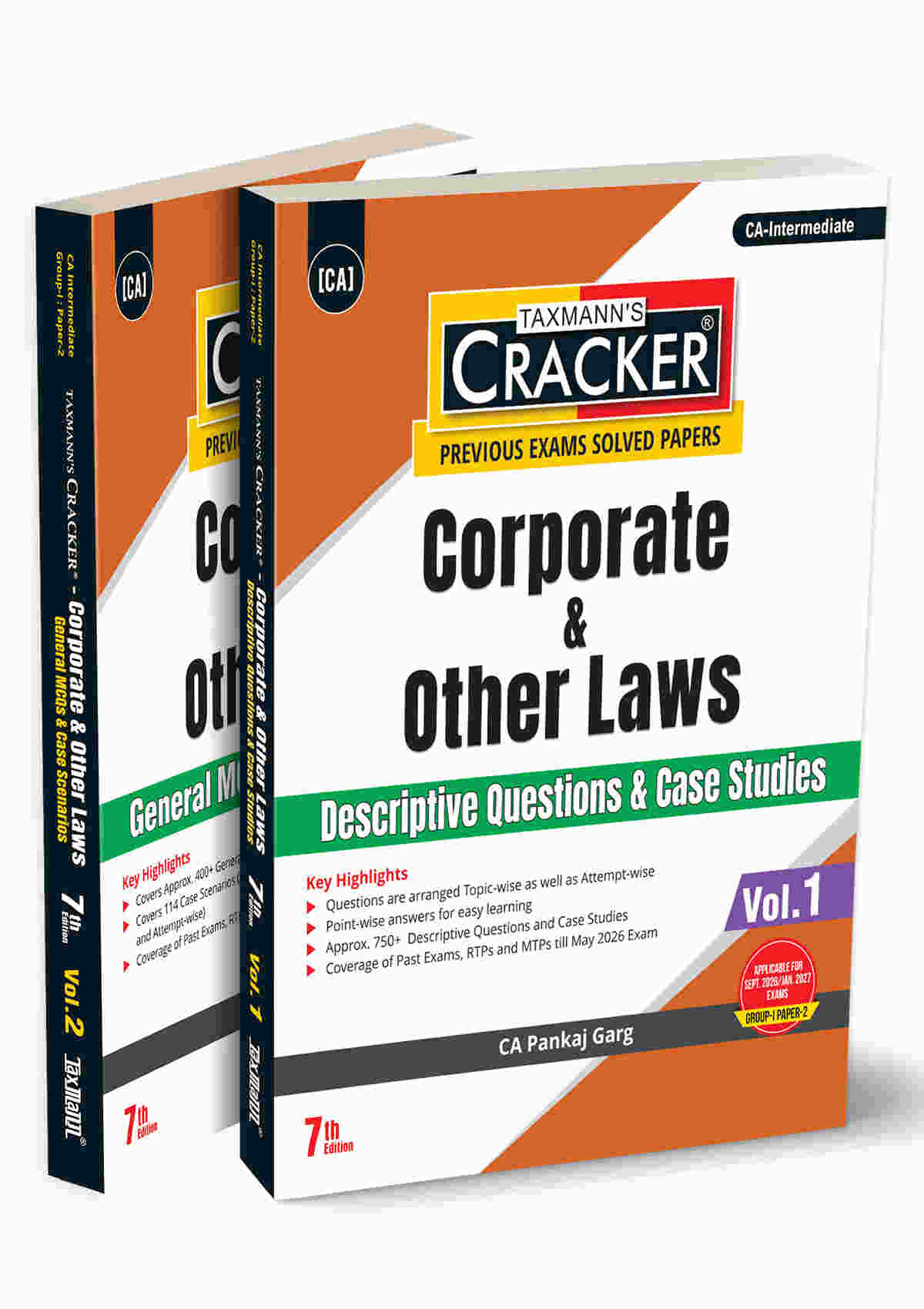 Taxmann Cracker - Corporate & Other Laws for CA Intermediate by CA Pankaj Garg