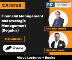 CA Inter Financial Management and Strategic Management (Regular) Video Lectures by CA Satish Jalan, CA Satish Sureka for May Attempt (Pendrive)