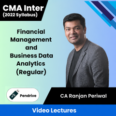 CMA Inter Financial Management and Business Data Analytics (Regular) Video Lectures by CA Ranjan Periwal (Pendrive)
