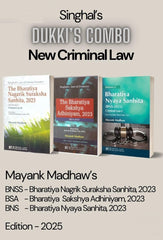 Dukki's Combo - New Criminal Law Book (BNSS, BNS, BSA) - Books By Singhal Law Publications