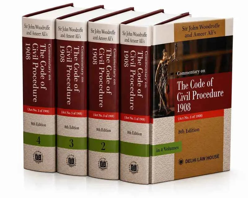 DLH's Commentary on The Code of Civil Procedure, 1908 (Set of 4 Volumes) - Books By Sir John Woodroffe & Ameer Ali