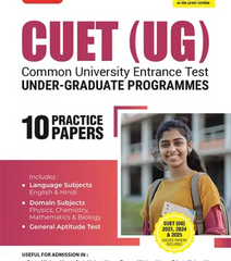 NTA CUET (UG) 10 Practice Test Papers For All Domain (Section – 1, 2 and 3) English and Hindi, Physics, Chemistry, Biology, Mathematics and General Test By MTG Learning