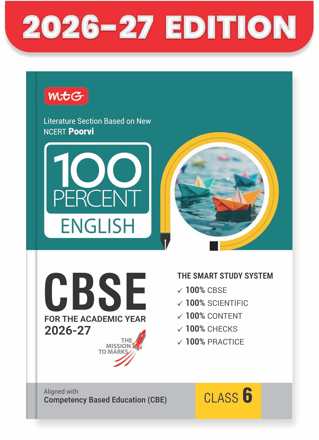 100 Percent NCERT & CBSE English Class 6 - Book By MTG Learning