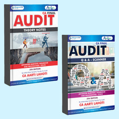 CA Final Audit (Theory Notes + Q & A Scanner) Combo Books Set by CA Aarti Lahoti
