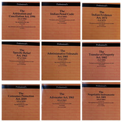 Professional's Combo Pack 23 AIBE BARE ACTS (Without Notes)