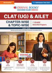CLAT (UG) and AILET (Chapter-wise and Topic-wise) Solved Papers - Book by Oswaal Books