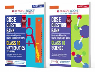 CBSE Question Bank Maths Standard and Science (Set of 2 Books) For Class 10 Chapterwise and Topicwise SOLVED PAPERS For 2027 Exam By Oswaal Books