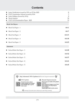 NTA CUET (UG) Mock Test Papers - Sociology By Oswaal Books