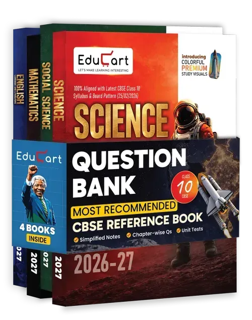 Educart CBSE Question Bank Class 10 Bundle Books - Science, Mathematics, Social Science and English