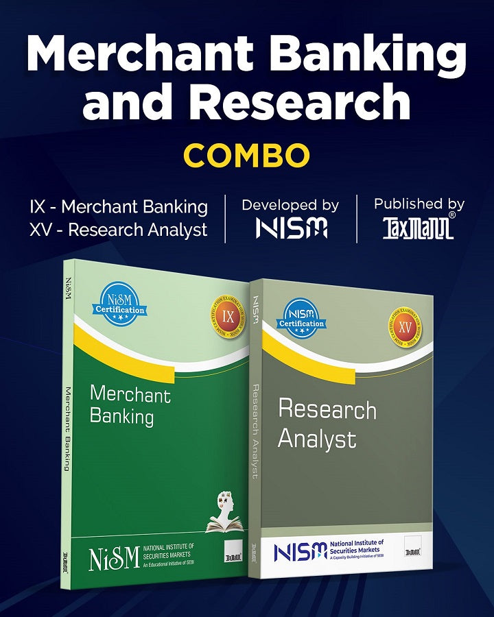 Merchant Banking & Research Combo Books (NISM) By Taxmann