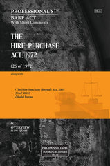 Professional's The Hire Purchase Act 1972 (Bare Acts With Short Comments) Book