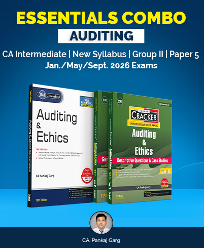 CA Inter Essentials Combo Audit (Study Material and Cracker) Set of 2 Books by Taxmann