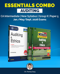 CA Inter Essentials Combo Audit (Study Material and Cracker) Set of 2 Books by Taxmann