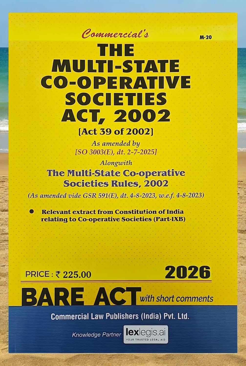 Commercial’s The Multi-State Co-operative Societies Act, 2002 Bare Act (With Short Comments) Book