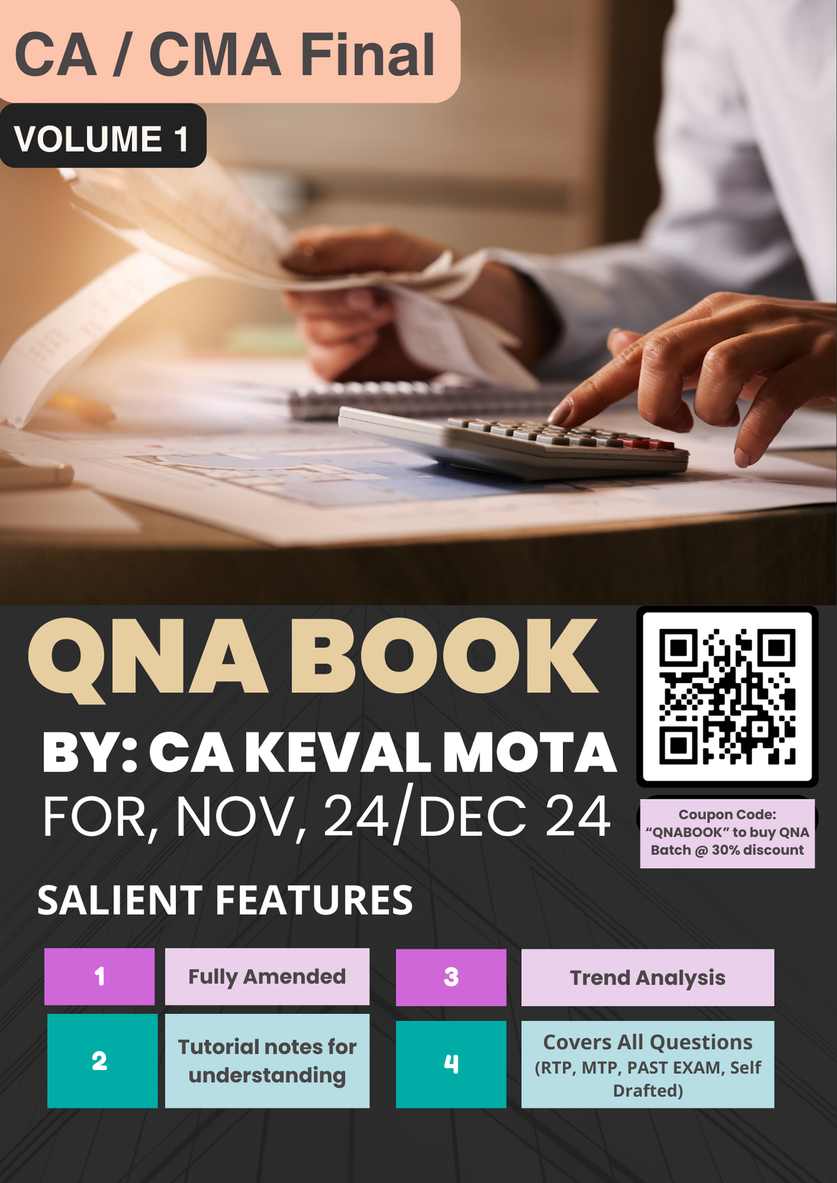 CA/CMA Final (2023 Scheme) Indirect Tax Laws Question & Answer Book by CA Keval Mota