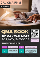 CA/CMA Final (2023 Scheme) Indirect Tax Laws Question & Answer Book by CA Keval Mota