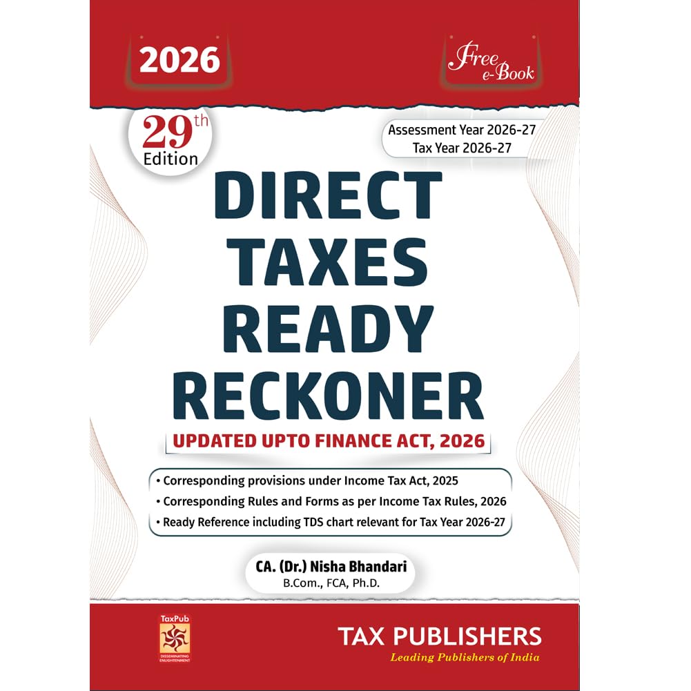 Direct Taxes Ready Reckoner - Book By Tax Publisher