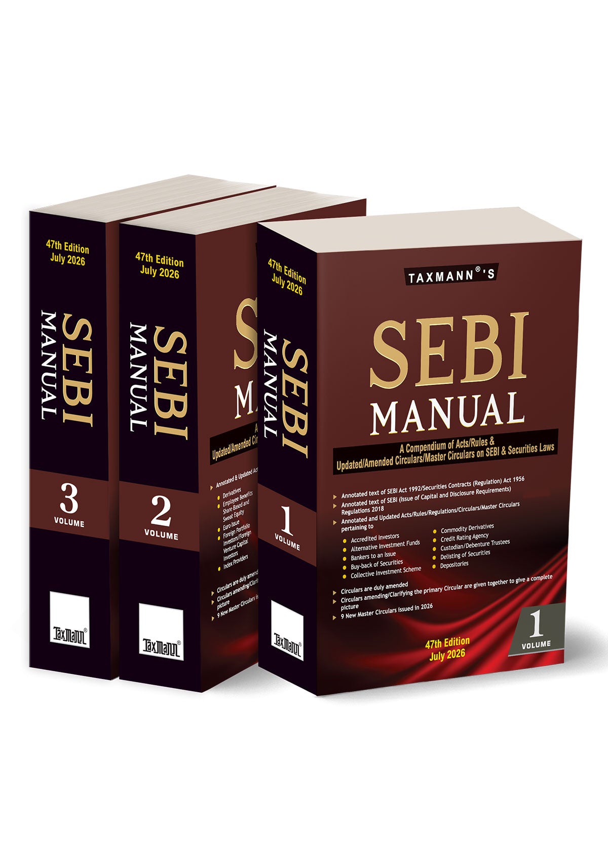SEBI Manual (Set of 3 Volumes) - Books By Taxmann