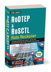 R.K. Jain's RoDTEP & RoSCTL Rate Reckoner - Book By Centax Publications