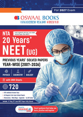 NEET (UG) 20 Previous Years' Solved Papers (Physics, Chemistry & Biology) Year-wise - Book By Oswaal Books