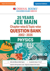JEE Main 25 Years' Chapter-wise & Topic-wise Question Bank Physics - Book By Oswaal Books
