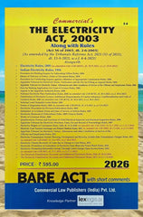 Commercial’s The Electricity Act, 2003 Along with Rules - Bare Act (With Short Comments) Book