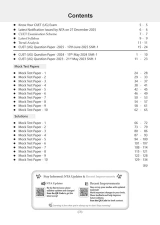 NTA CUET (UG) Mock Test Papers - General Aptitude Test Book By Oswaal Books