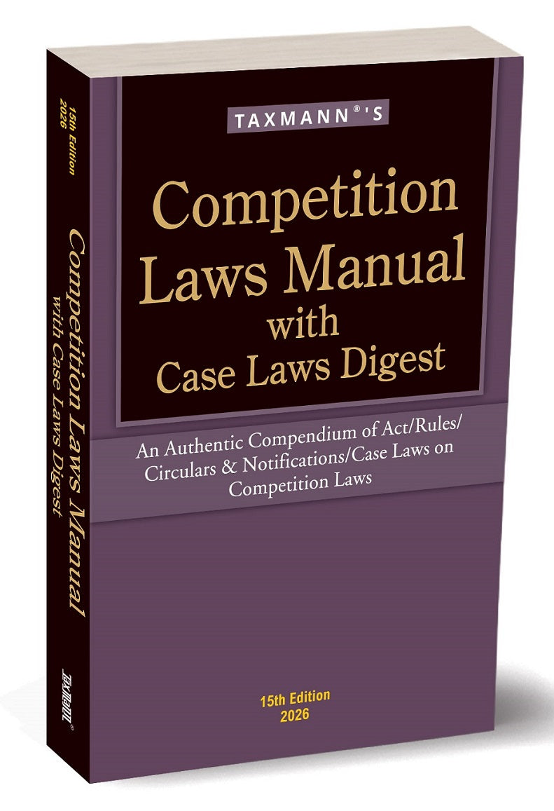 Competition Laws Manual with Case Laws Digest book by Taxmann