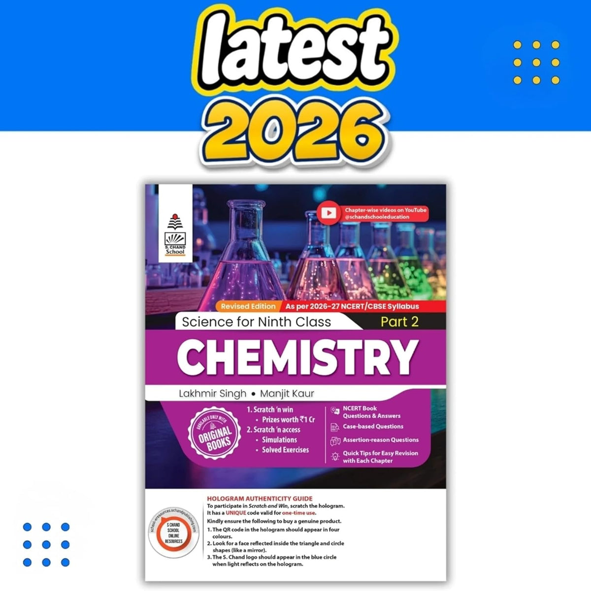 S Chand's Class 9 Chemistry Part 2 (Complete Chemistry Study for School Exams) Book