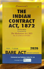 Commercials' The Indian Contract Act, 1872 - Bare Act (With Short Comments) Book