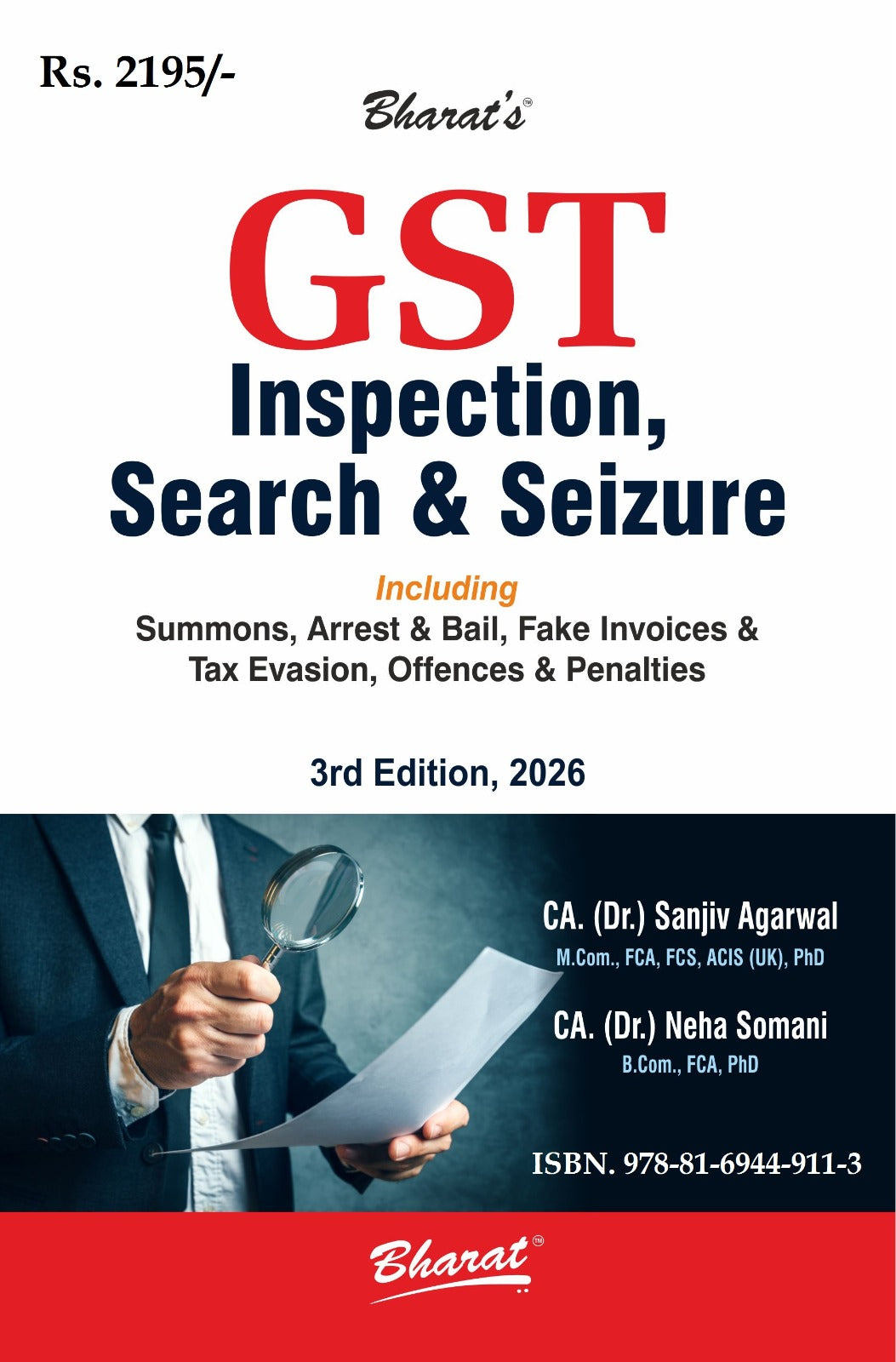 Bharat’s GST Inspection, Search & Seizure - Book By CA. (Dr.) Sanjiv Agarwal & CA. Neha Somani