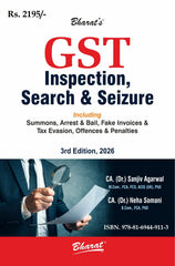 Bharat’s GST Inspection, Search & Seizure - Book By CA. (Dr.) Sanjiv Agarwal & CA. Neha Somani