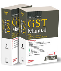 GST Manual with GST Law Guide & Digest of Landmark Rulings (Set of 2 Volumes) - Books By Taxmann