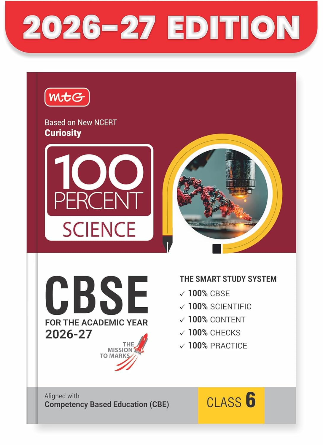 100 Percent NCERT & CBSE Science Class 6 - Book By MTG Learning