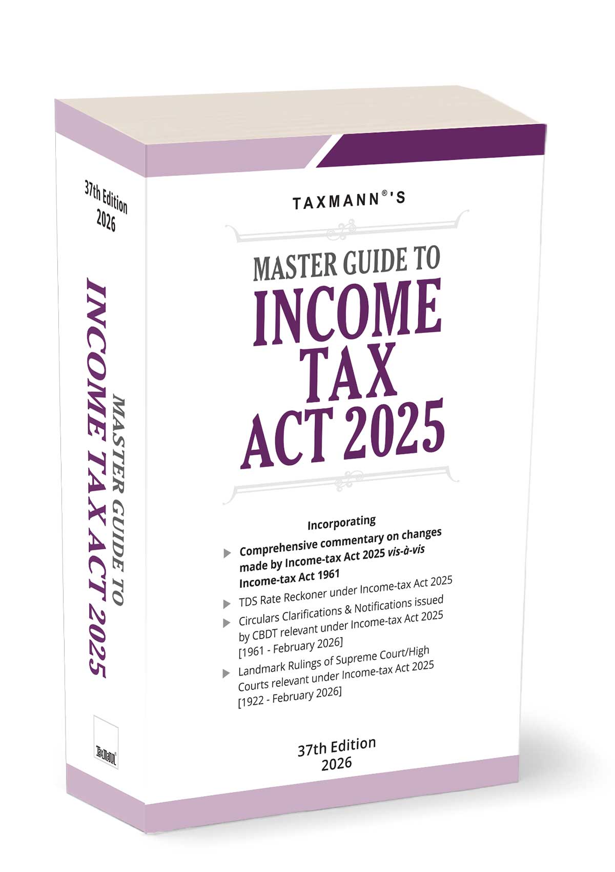 Master Guide to Income Tax Act 2025 Book By Taxmann