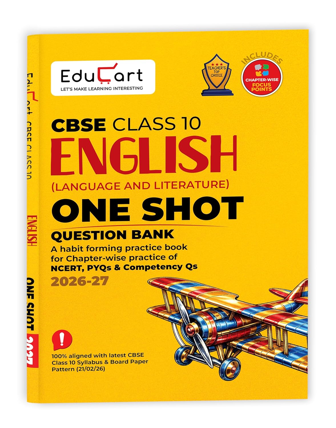 Educart One-shot CBSE Class 10 Question Bank English Book