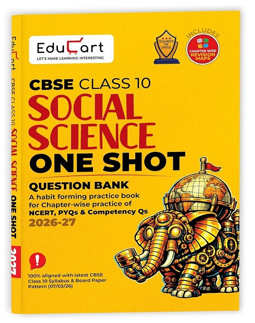 Educart One-shot CBSE Class 10 Question Bank Social Science Book