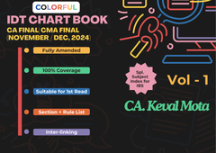 CA/CMA Final (2023 Scheme) Indirect Tax Laws Chart Book by CA Keval Mota