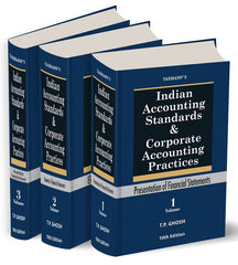 Taxmann's Indian Accounting Standards & Corporate Accounting Practices Books (Set of 3 Volumes) By T P Ghosh