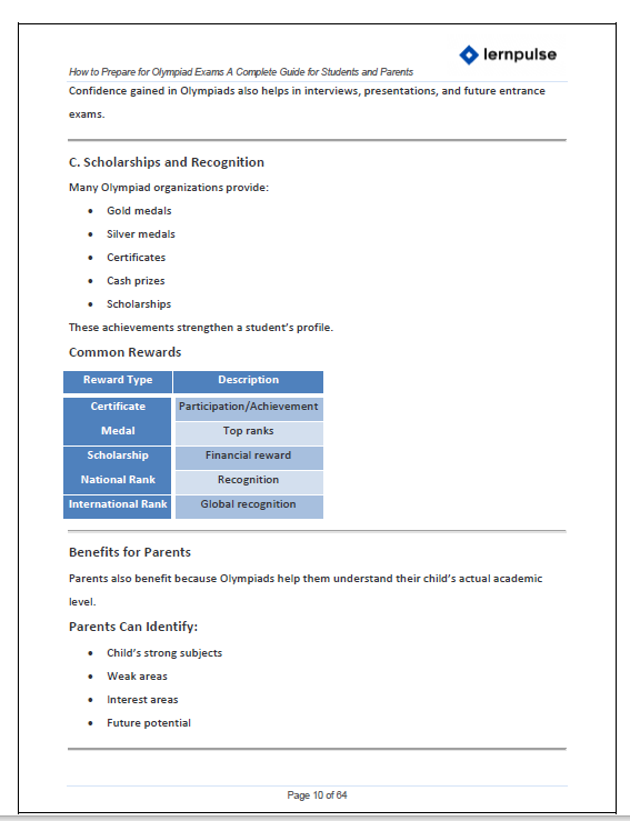 How to Prepare for Olympiad Exams A Complete Guide for Students and Parents - Book By lernpulse