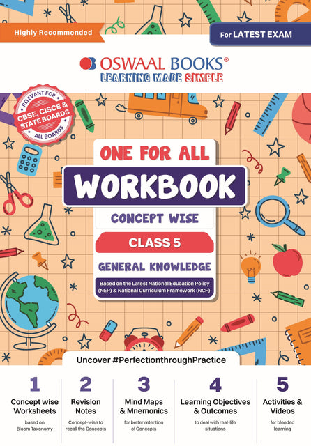 One For All General Knowledge Workbook Concept Wise for Class 5 by Oswaal Books