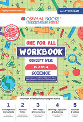 One For All Science Workbook Concept Wise for Class 4 by Oswaal Books