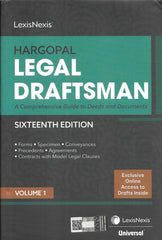 Hargopal LEGAL DRAFTSMAN (A Comprehensive Guide to Deeds and Documents) Set of 2 Volumes - Books By LexisNexis