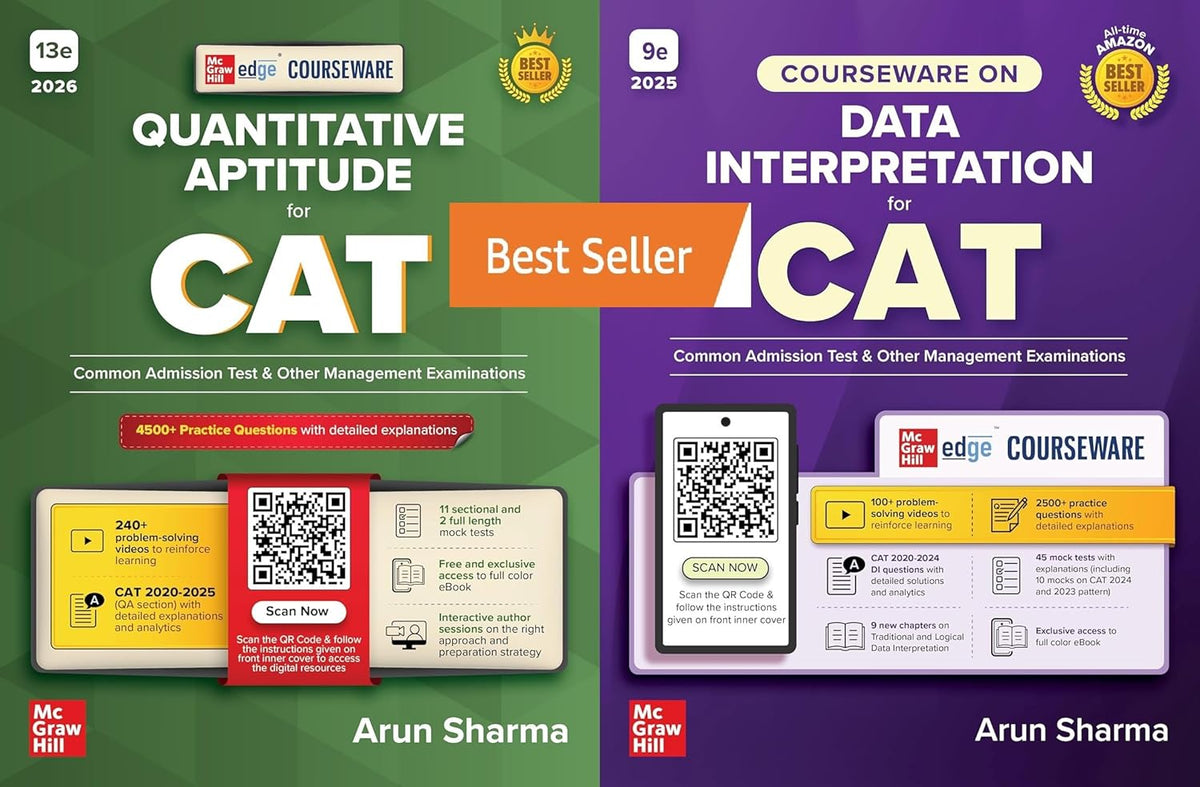 McGraw Hill's CAT Exam Quantitative Aptitude and Data Interpretation Combo (Set of 2) - Books By Arun Sharma