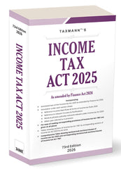Book titled 'Income Tax Act 2025' by Taxmann on a white background