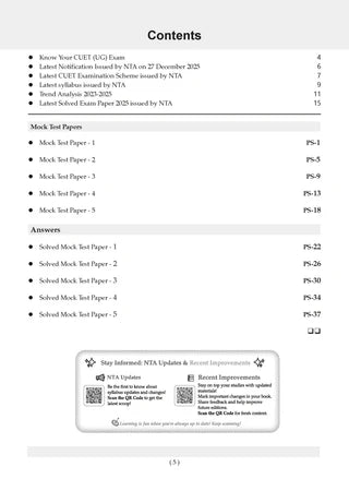 NTA CUET (UG) Mock Test Papers - Psychology By Oswaal Books