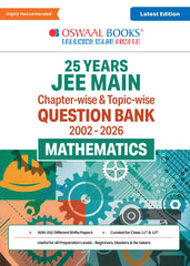 JEE Main 25 Years' Chapter-wise & Topic-wise Question Bank Mathematics - Book By Oswaal Books