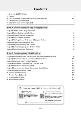 NTA CUET (UG) Question Bank - Political Science Book By Oswaal Books
